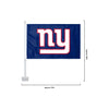 New York Giants NFL 2 Pack Solid Car Flag