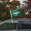 New York Jets NFL 2 Pack Solid Car Flag