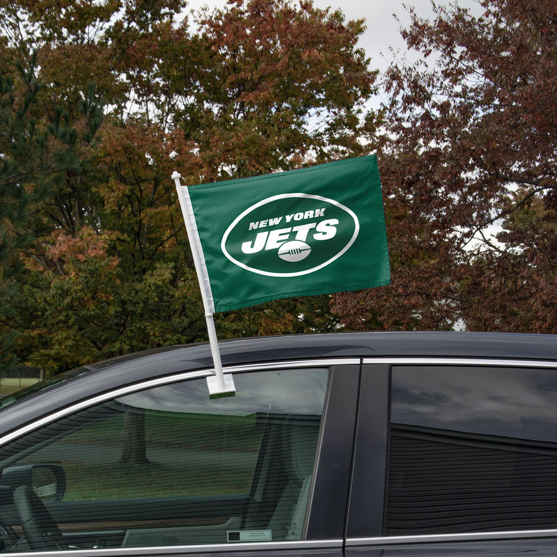 New York Jets Slogan Car Flag 11.75 x 14