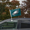 Philadelphia Eagles NFL 2 Pack Solid Car Flag