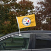 Pittsburgh Steelers NFL 2 Pack Solid Car Flag