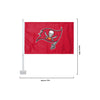 Tampa Bay Buccaneers NFL 2 Pack Solid Car Flag