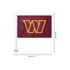 Washington Commanders NFL 2 Pack Solid Car Flag