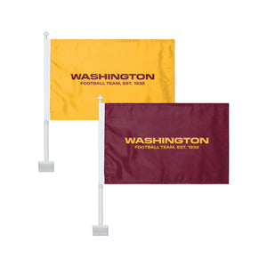 Washington Commanders NFL Original 2 Pack Solid Car Flag