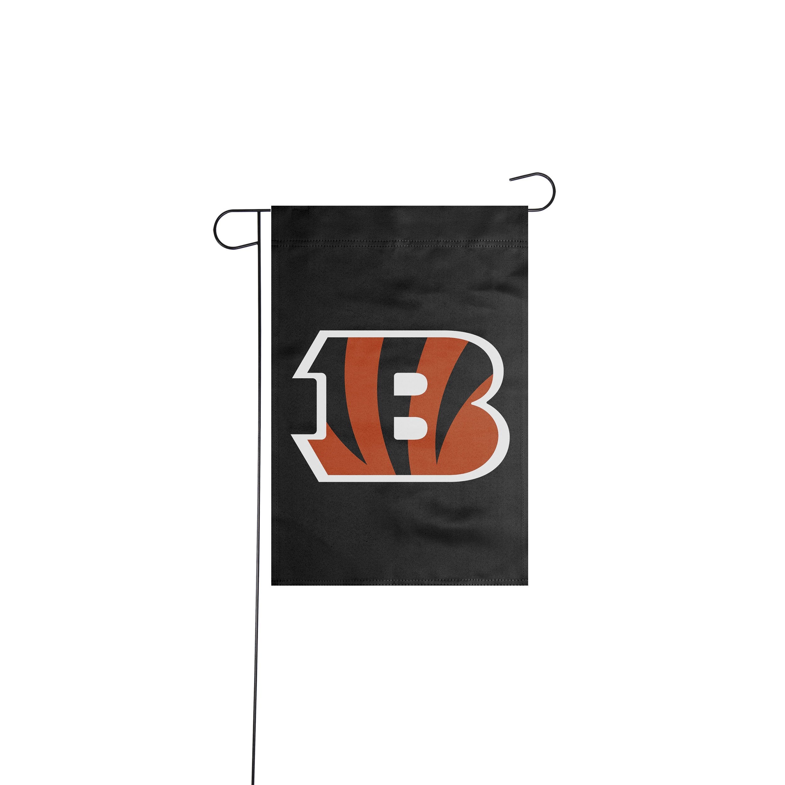 Cincinnati Bengals White Garden Flag and Flagpole Mount