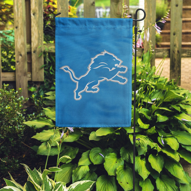 Flag DS Suede Foil Reg Jersey Detroit Lions house garden flag