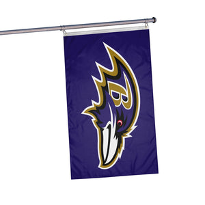 Baltimore Ravens NFL Solid Horizontal Flag