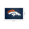 Denver Broncos NFL Solid Horizontal Flag