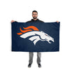 Denver Broncos NFL Solid Horizontal Flag