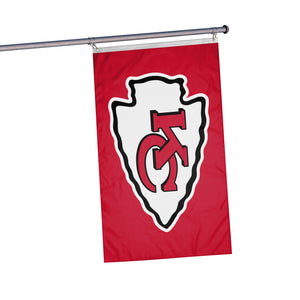 Kansas City Chiefs NFL Solid Horizontal Flag