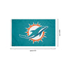 Miami Dolphins NFL Solid Horizontal Flag