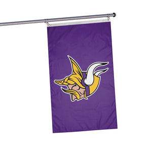 Minnesota Vikings NFL Solid Horizontal Flag
