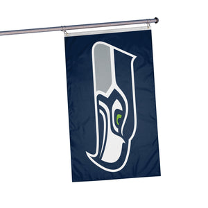 Seattle Seahawks NFL Solid Horizontal Flag