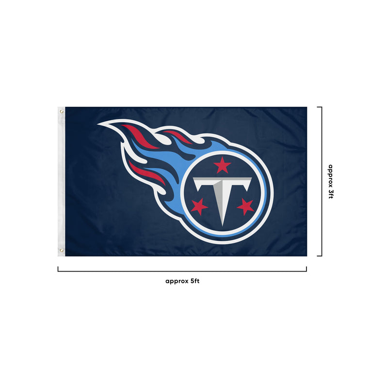 Tennessee Titans NFL Solid Horizontal Flag