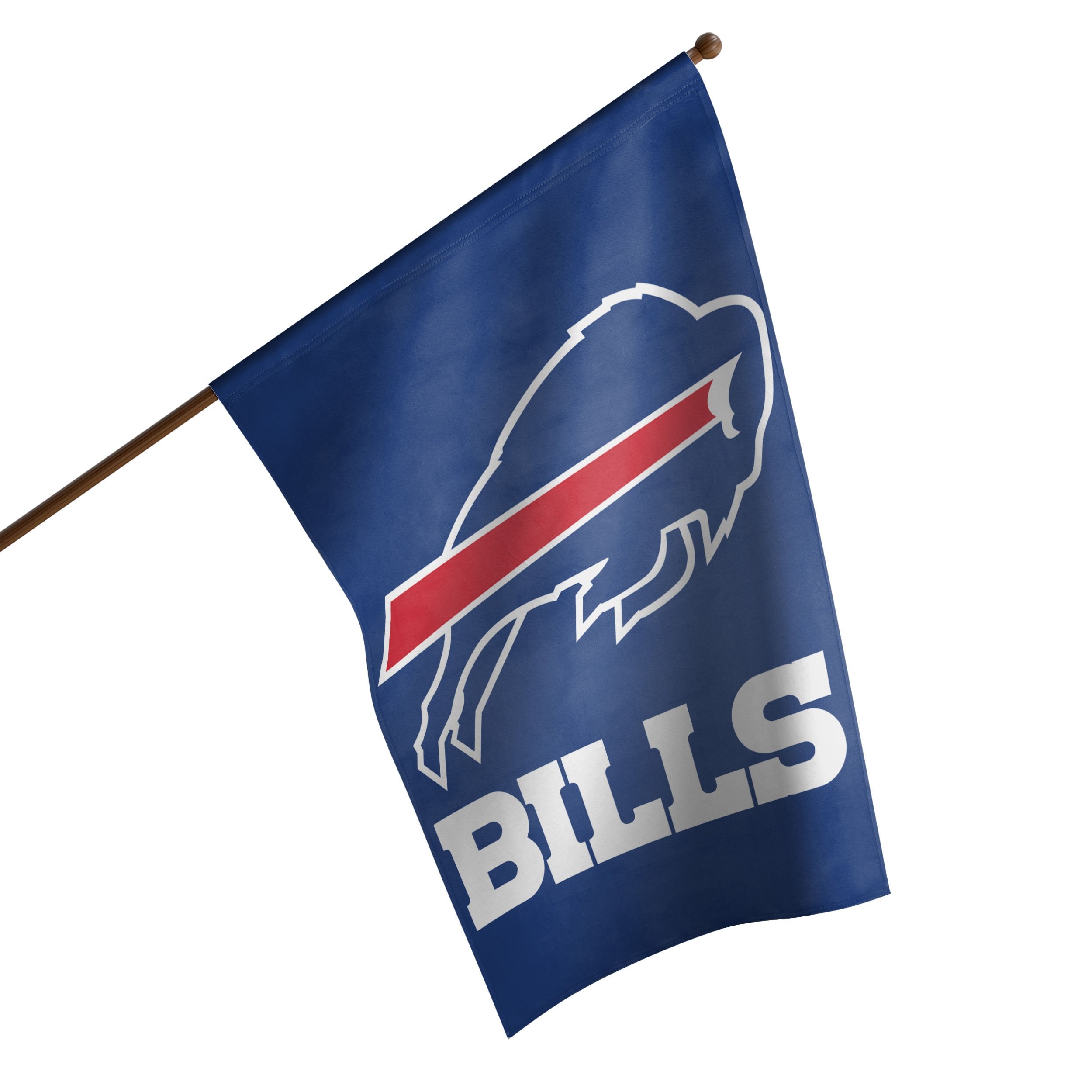 Buffalo Bills Vertical Circle The Wagons Flag