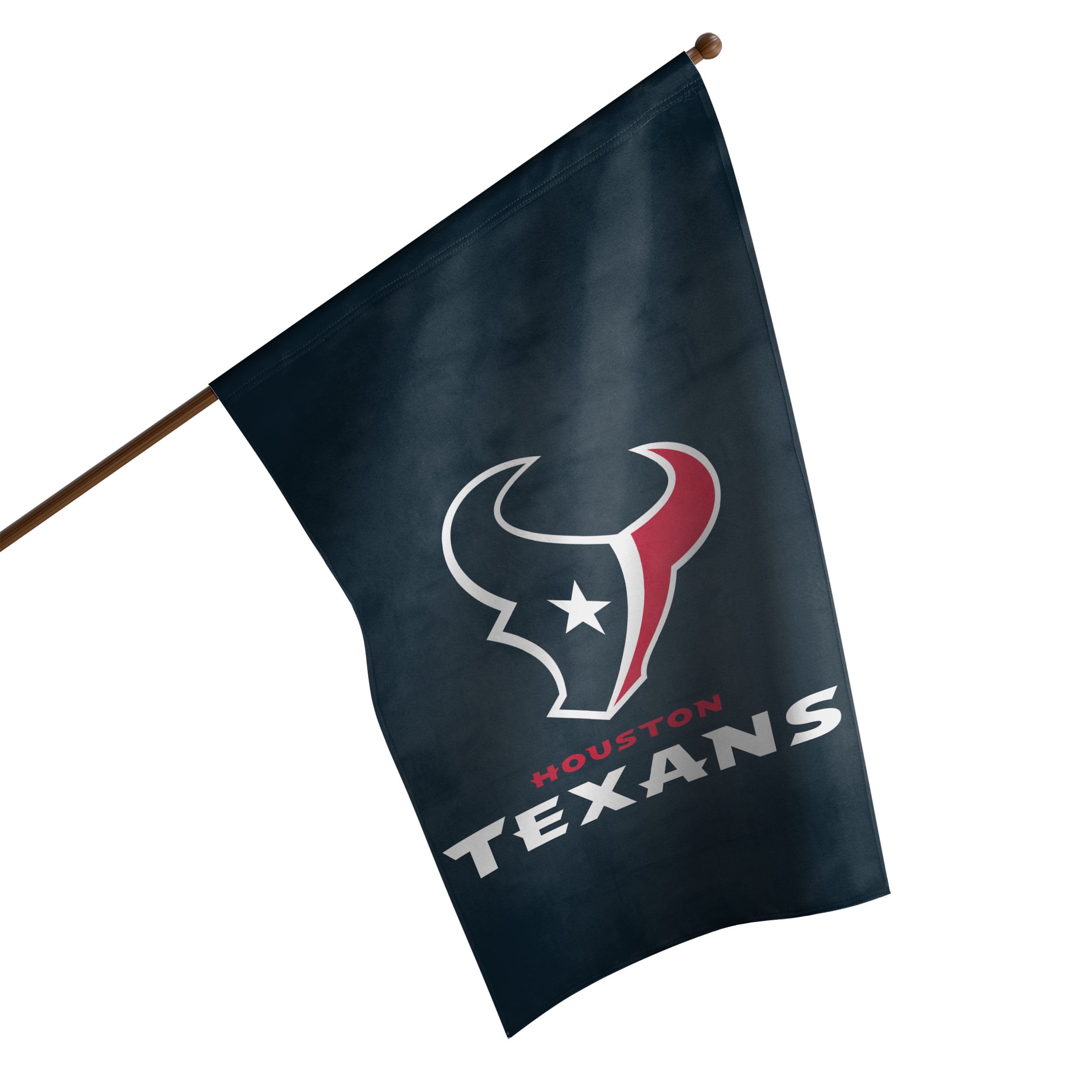 Houston Texans 2 Sided NFL Foil Jersey Banner Flag