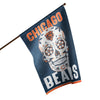 Chicago Bears NFL Day Of The Dead Vertical Flag