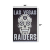 Las Vegas Raiders NFL Day Of The Dead Vertical Flag