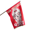 San Francisco 49ers NFL Day Of The Dead Vertical Flag