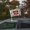 Cincinnati Bengals NFL 2 Pack White Stripe Car Flag