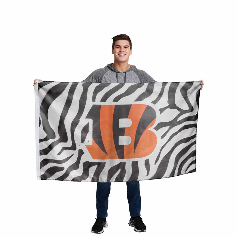 FOCO Cincinnati Bengals NFL 2 Pack White Stripe Car Flag