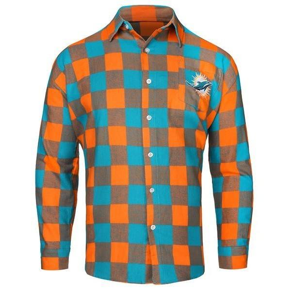 Seattle Mariners Flannel Shirt Adult Size 2XL Plaid Long Sleeve Button Up  Mens