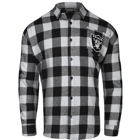 Men's Gray/Black Chicago White Sox Large Check Flannel Button-Up