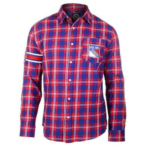 New York Rangers Wordmark Basic Flannel Shirt