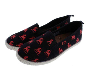 Miami Marlins MLB Womens Canvas Espadrille Shoes