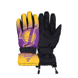 Los Angeles Lakers NBA Gradient Big Logo Insulated Gloves