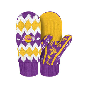 Los Angeles Lakers NBA Mittens