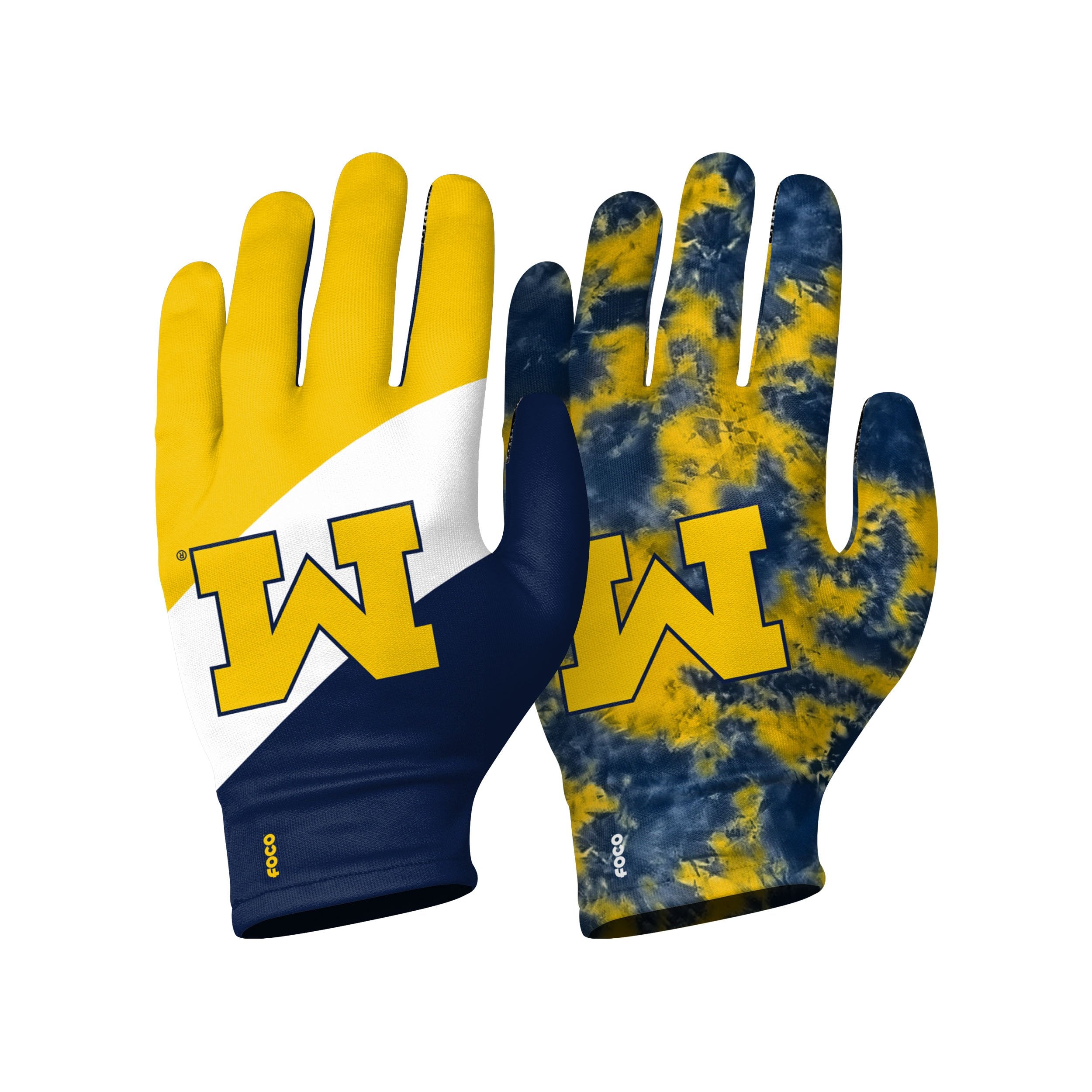 Michigan cheap football gloves