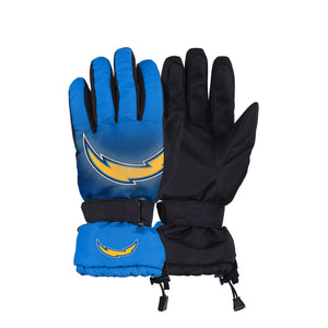 Los Angeles Chargers NFL Gradient Big Logo Insulated Gloves