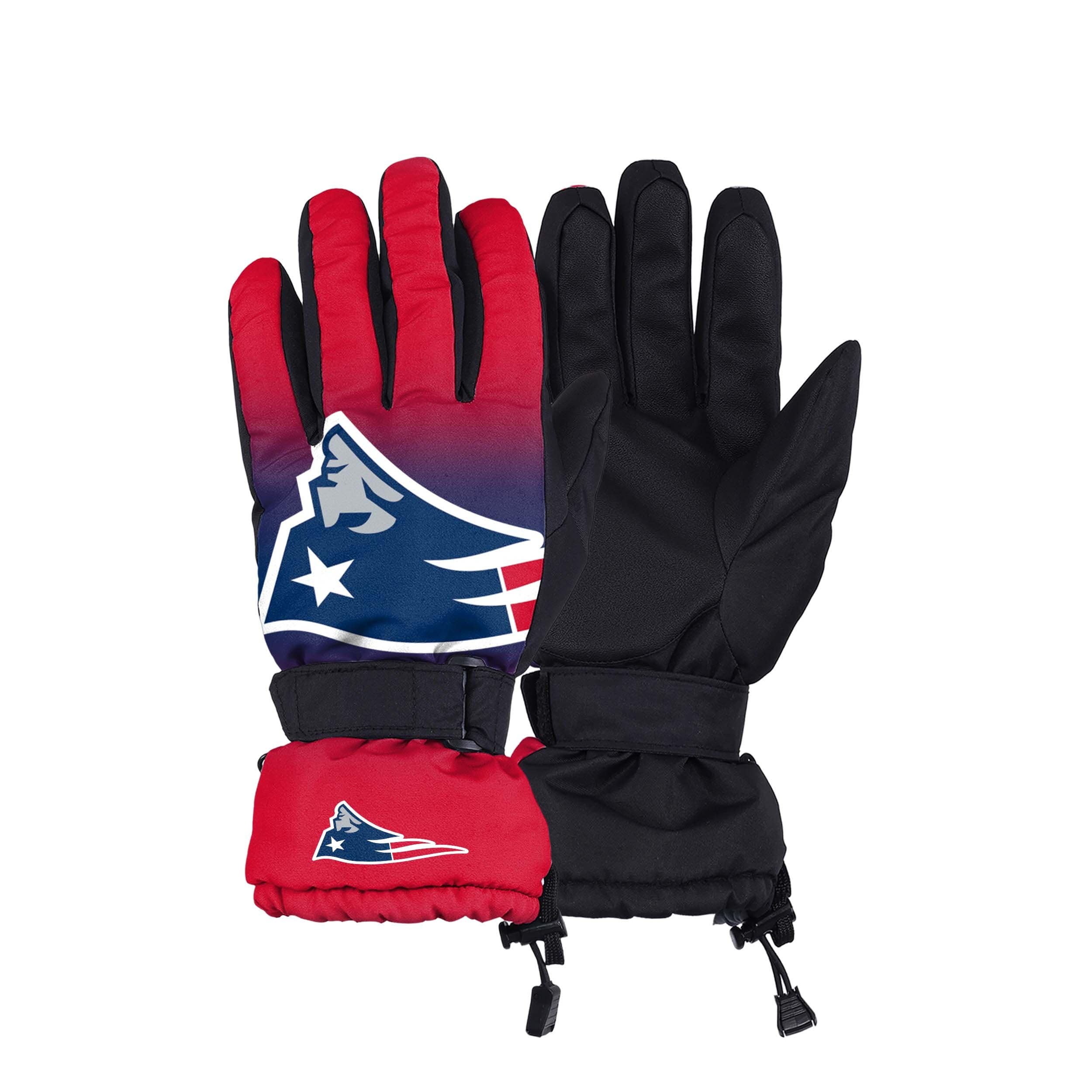 New England Patriots NFL Gradient Big Logo Insulated Gloves