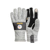 Pittsburgh Steelers NFL Heather Grey Insulated Gloves