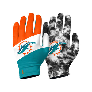 Miami Dolphins NFL 2 Pack Reusable Stretch Gloves
