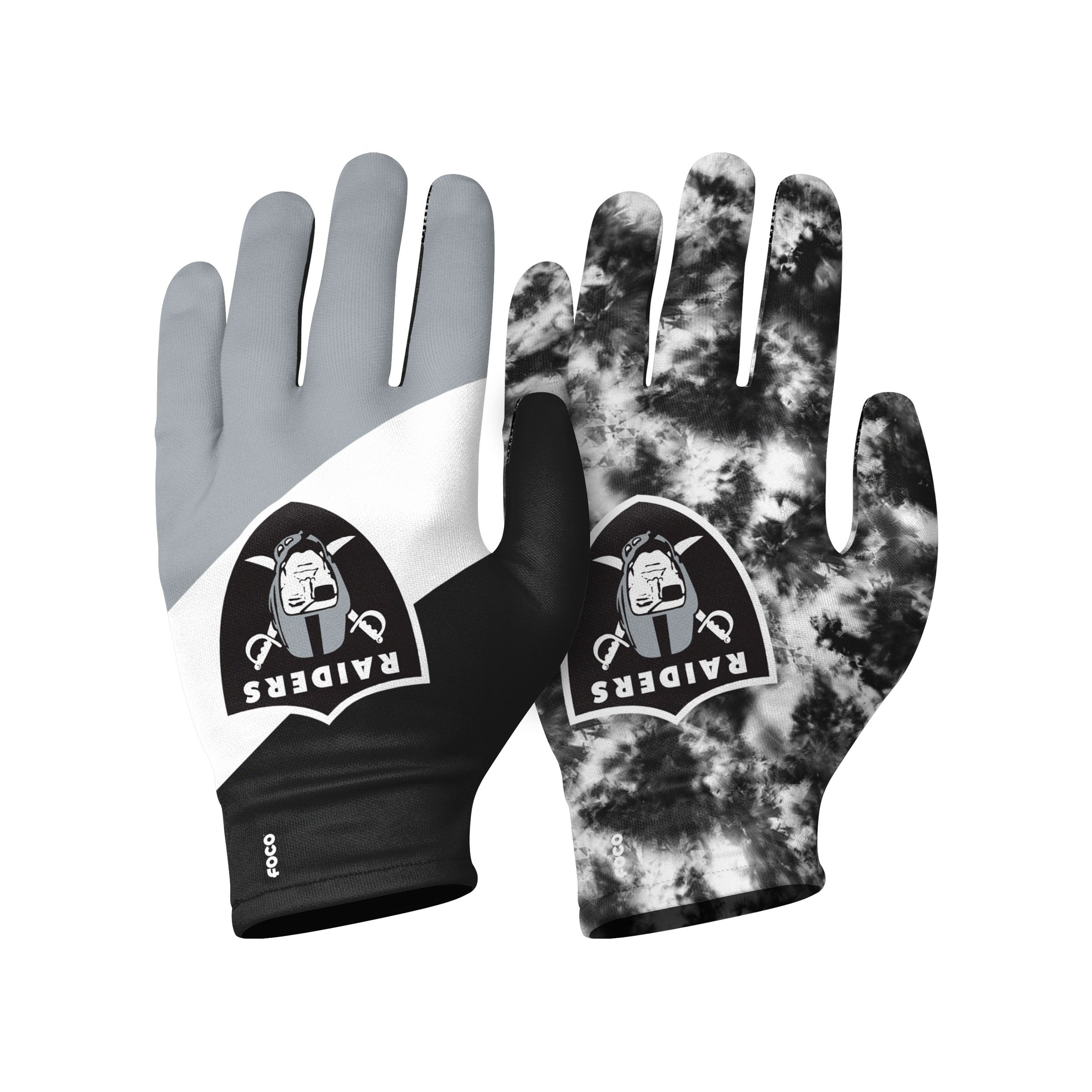 Oakland Raiders Two Tone Adult Size Gloves