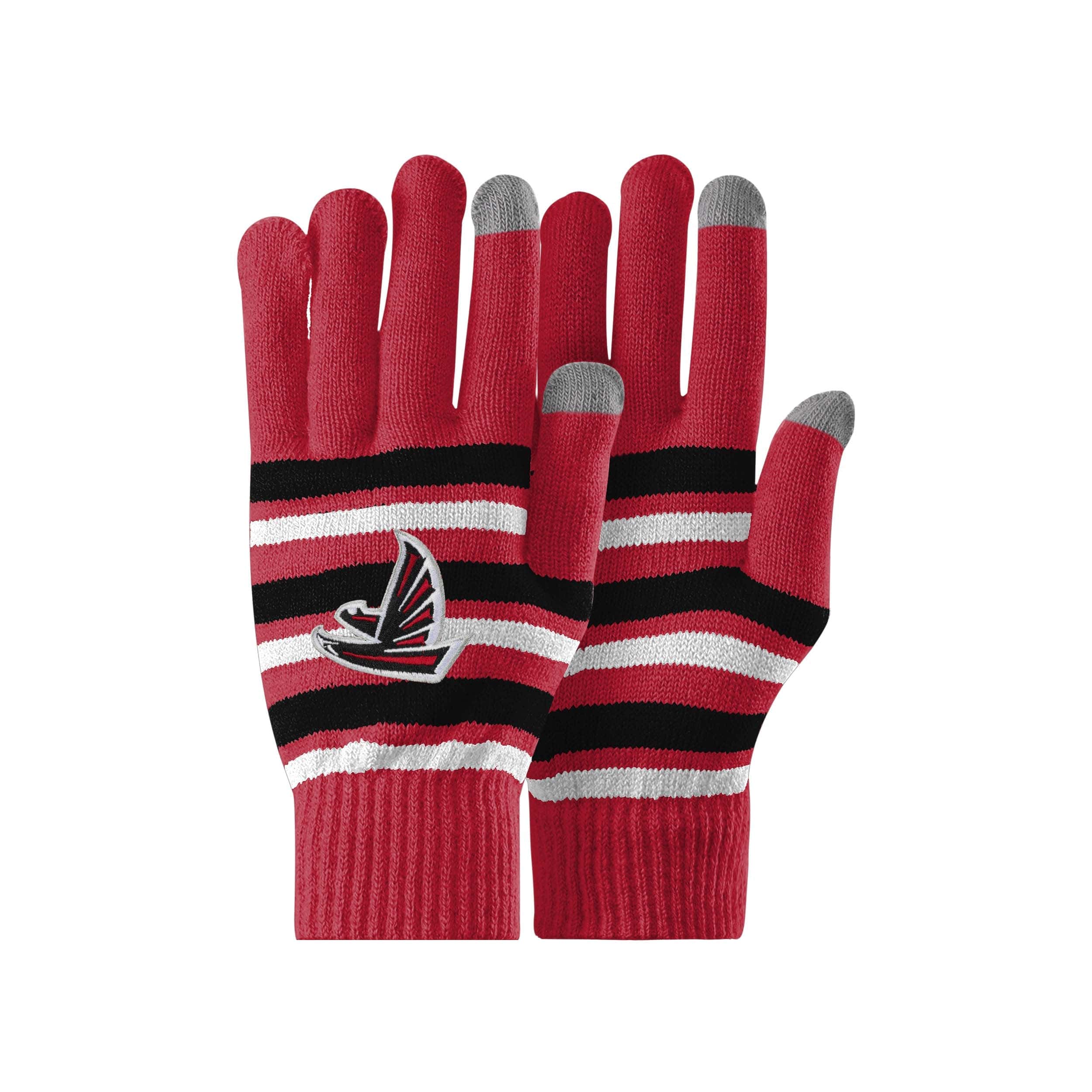 : FOCO NFL Team Acrylic Stripe Knit Stretch Gloves with