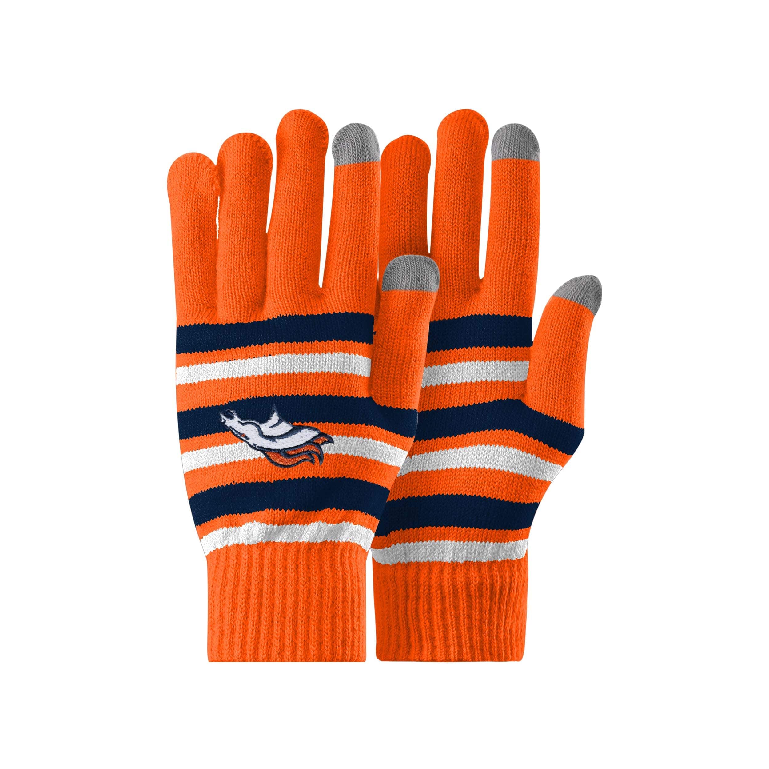 Denver Broncos Winter Gloves Orange Team Logo Sports NFL Football - LOT OF  2