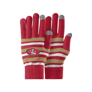 San Francisco 49ers NFL Football Team Logo Stretch Gloves