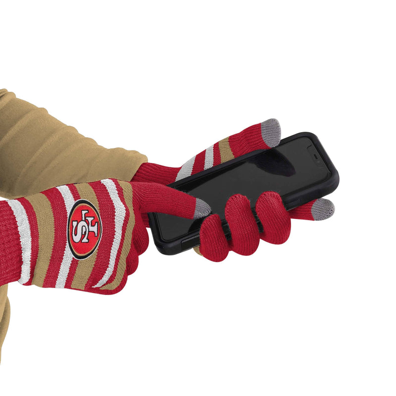 49ers handschuhe San Francisco 49ers NFL Football Team Logo Stretch Gloves