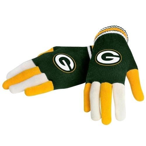 packers handschuhe Green Bay Packers NFL Multi Color Knit Gloves