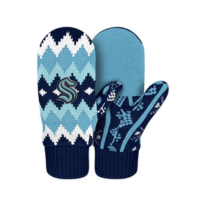 Seattle Kraken NHL Mittens