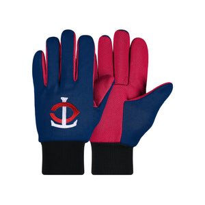 Minnesota Twins MLB Colored Palm Utility Gloves