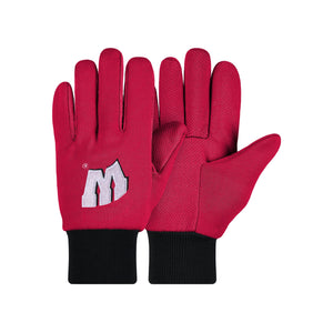 Wisconsin Badgers NCAA Colored Palm Utility Gloves