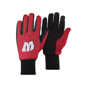 Wisconsin Badgers NCAA Colored Texting Utility Gloves
