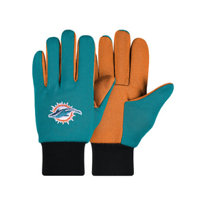 Miami Dolphins NFL Original Colored Palm Utility Gloves