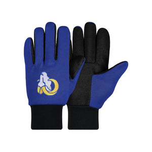 Los Angeles Rams NFL Colored Palm Utility Gloves