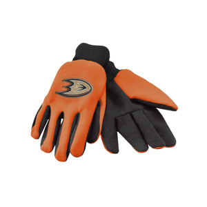 Anaheim Ducks NHL Colored Palm Utility Gloves