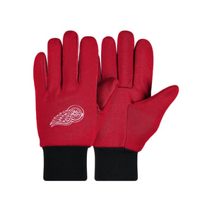 Detroit Red Wings NHL Colored Palm Utility Gloves